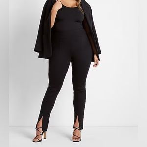 NWT Express Columnist High Waisted Front Vent Straight Pant (Black/XL)